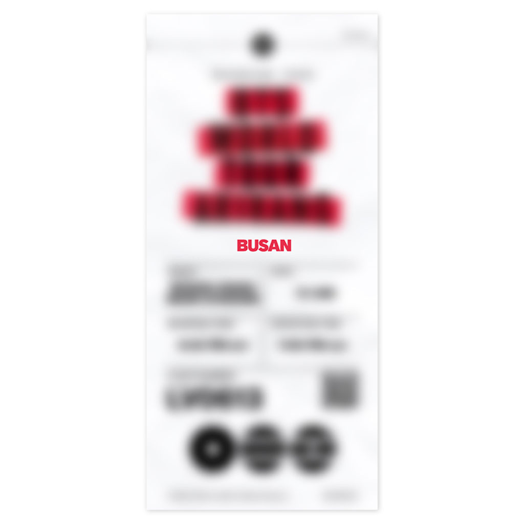 フライトチケット風カード